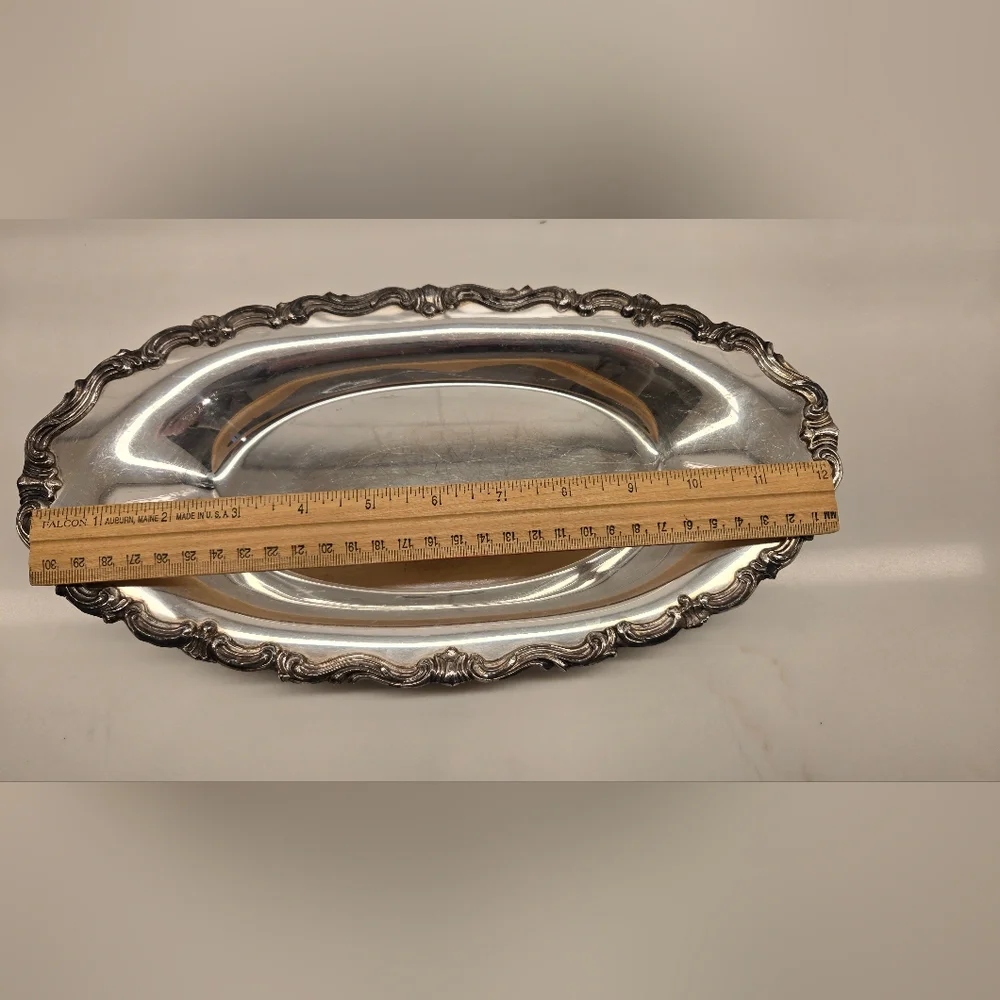 Elegant Silver Plated Serving Tray